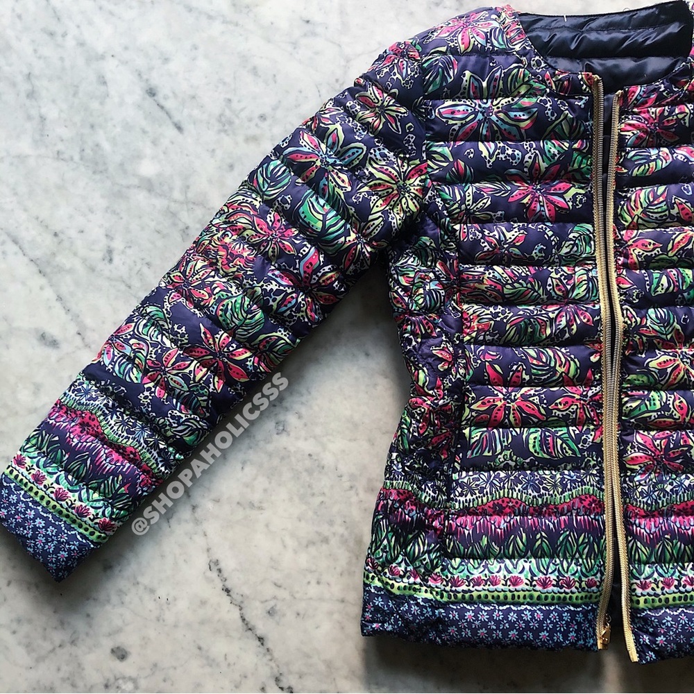LILLY PULITZER Lilah Printed Reversible Jacket NWT - Picture 6 of 15
